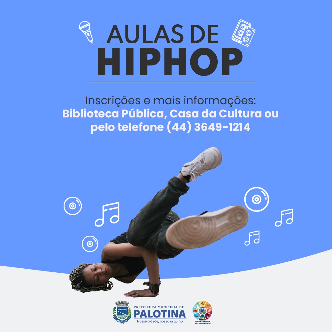 CULTURA Palotina abre inscrição para oficia de Hip Hop
