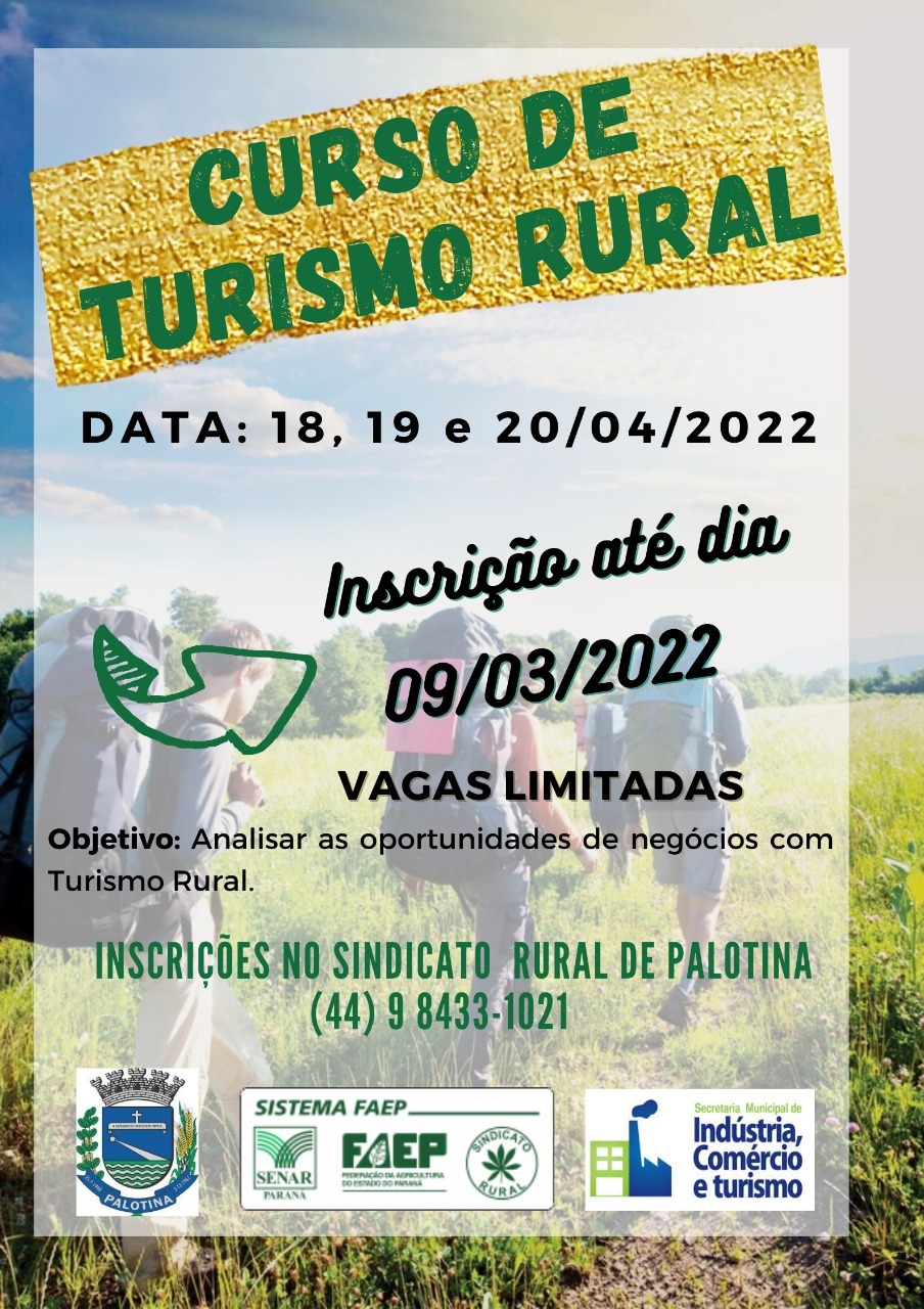 Curso de Turismo Rural em Palotina 