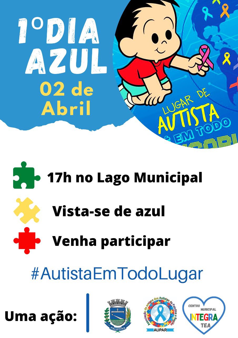1º Dia Azul faz alusão ao Dia Mundial da  Conscientização do Autismo em Palotina