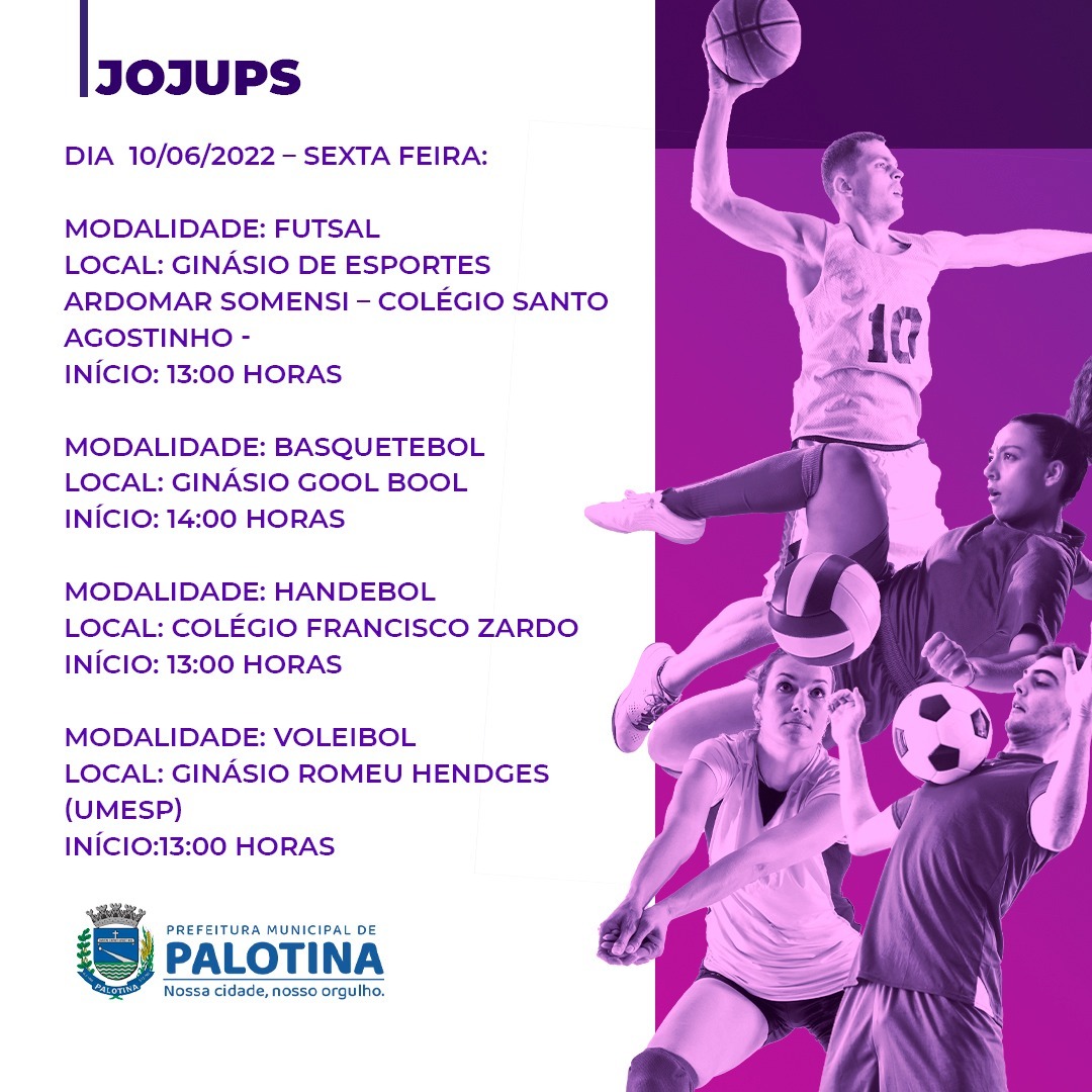 PALOTINA Confira a agenda semanal da Secretaria de Esportes