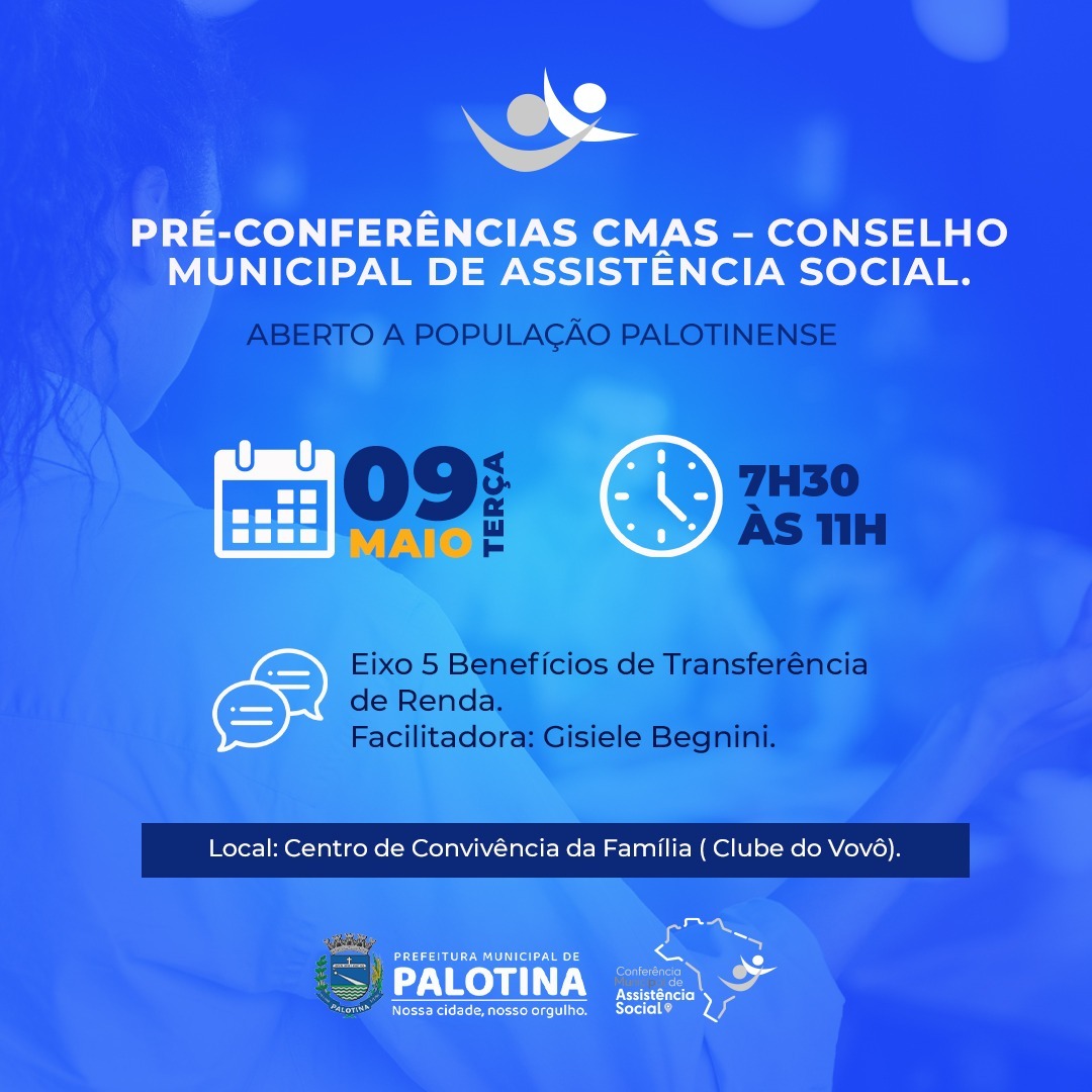 Pré-conferências do Conselho Municipal de Assistência Social de Palotina