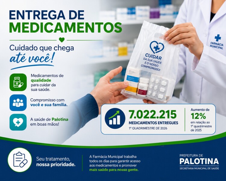 Farmácia Municipal amplia atendimento e registra aumento na entrega de medicamentos em Palotina